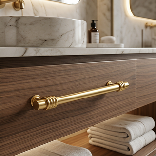 Clarendon Ribbed Collar Cabinet Pull