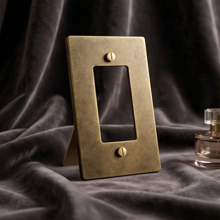 Aged Brass with Patina Cover Plate - 1G
