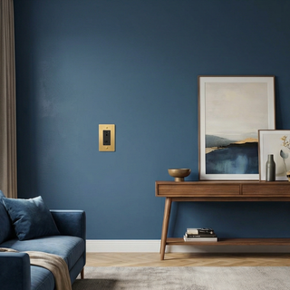 Satin Brass Duplex Outlet - 1G
