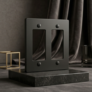 Matte Black Cover Plate - 2G