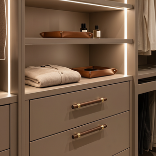 Hartwell Wood & Brass Cabinet Pull