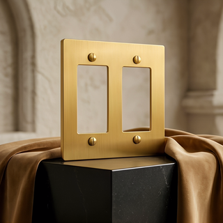 Satin Brass Cover Plate - 2G