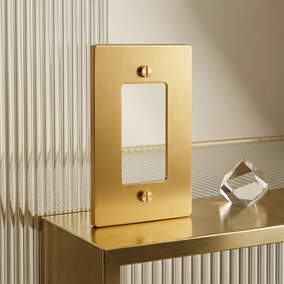 Satin Brass Cover Plate - 1G