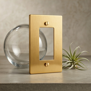 Satin Brass Cover Plate - 1G