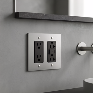 Ivory White & Brass Outlet + Outlet with USB-C & USB-A 2G