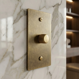 Aged Brass with Patina Dimmer - 1G