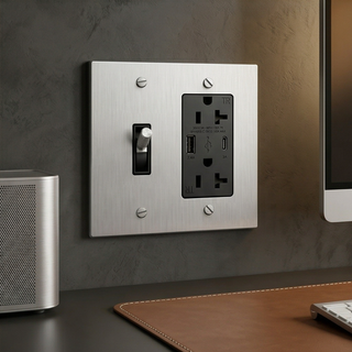 2G Toggle Switch + Outlet with USB-C & USB-A