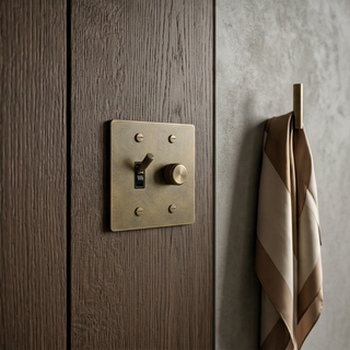 Aged Brass with Patina Toggle Switch + Dimmer - 2G