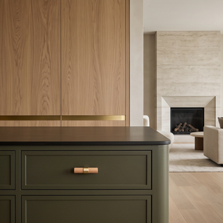 Hartwell Wood & Brass T-Bar Cabinet Knob