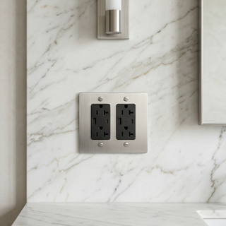 Stainless Steel Duplex Outlet with USB-C & USB-A - 2G