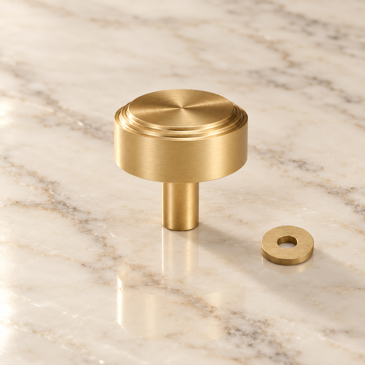 Stepped Round Cabinet Knob