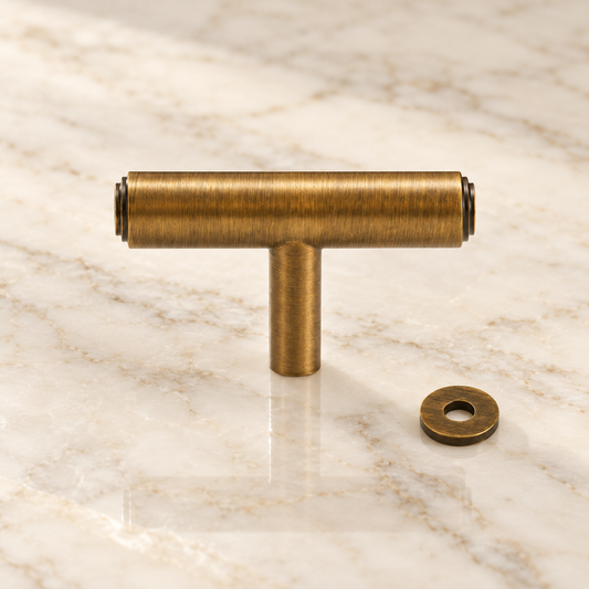 Stepped T-Bar Cabinet Knob
