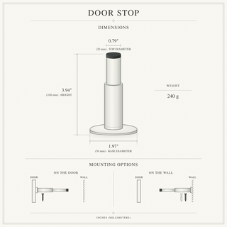 Wall-Mounted Door Stopper