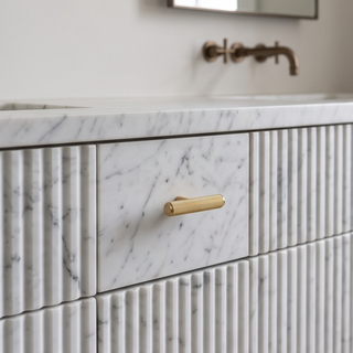 Aure Mercer T-Bar Knob – Satin Brass