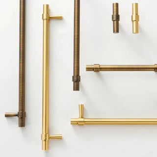 Aure Foster T-Bar Knob – Satin Brass