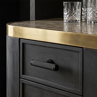 Aure Mercer T-Bar Knob – Satin Brass