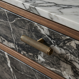 Aure Mercer T-Bar Knob – Satin Brass