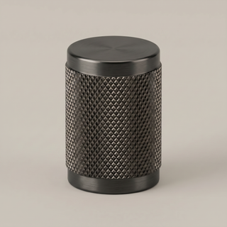 Aure Mercer Knob - Knurled - Satin brass