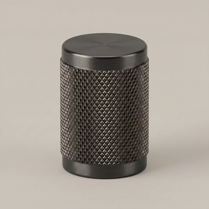 Aure Mercer Knob - Knurled - Matte Black