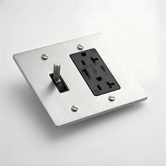 2G Toggle Switch + Outlet with USB-C & USB-A
