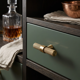 Aure Ellington T-Bar – Aged Brass