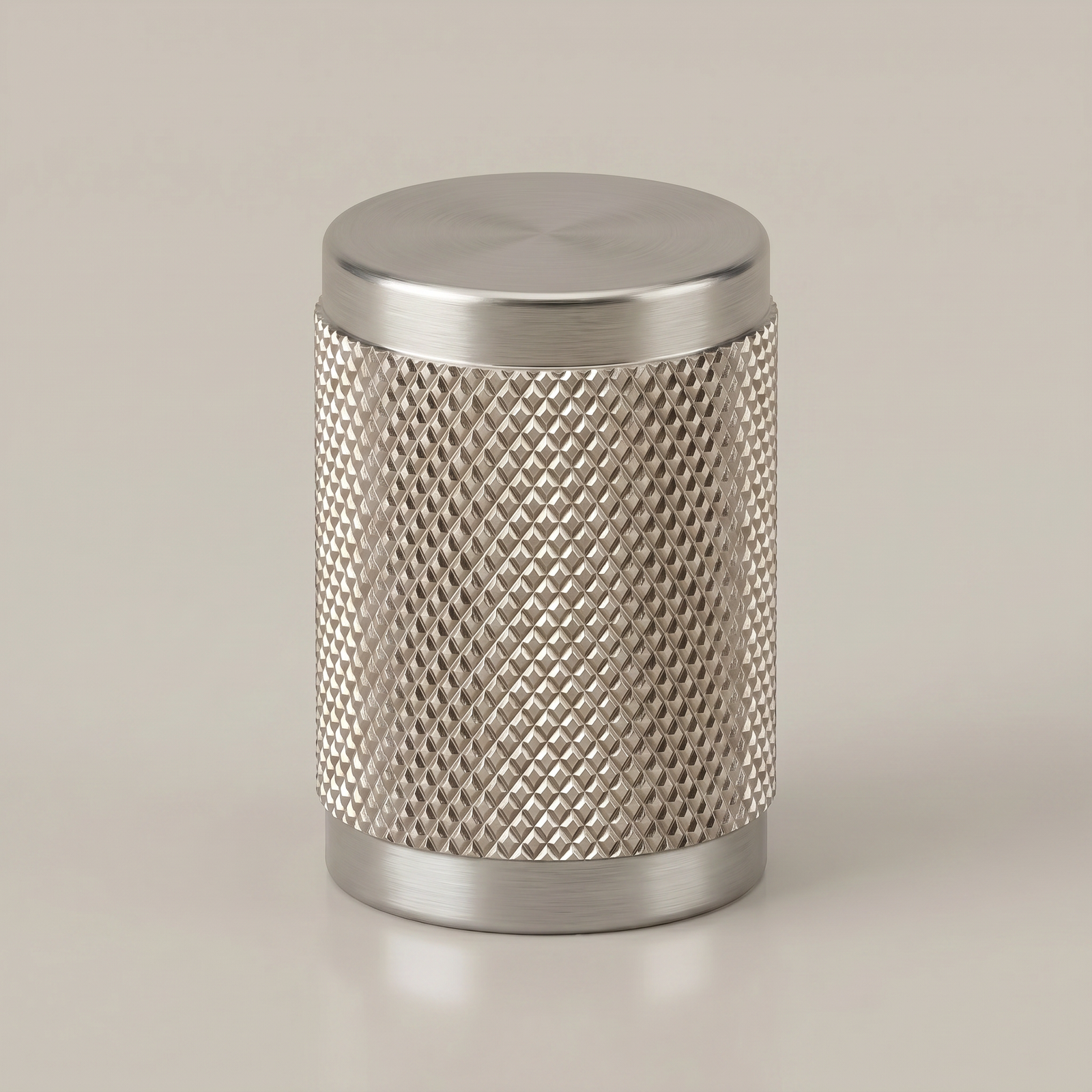 Aure Mercer Knob - Knurled - Stainless Steel