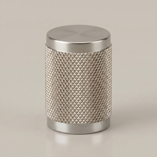 Aure Mercer Knob - Knurled - Satin brass