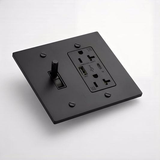 2G Toggle Switch + Outlet with USB-C & USB-A