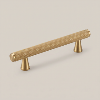 Aure Mercer Pull - Knurled - Satin brass