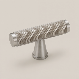 Aure Mercer T-Bar Knob - Knurled - Satin brass