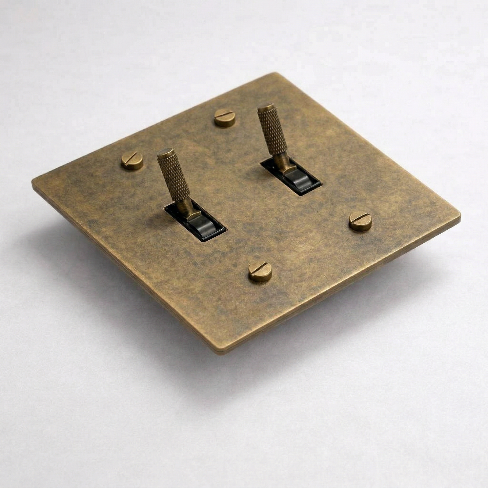 Aged Brass with Patina Toggle Switch - 2G