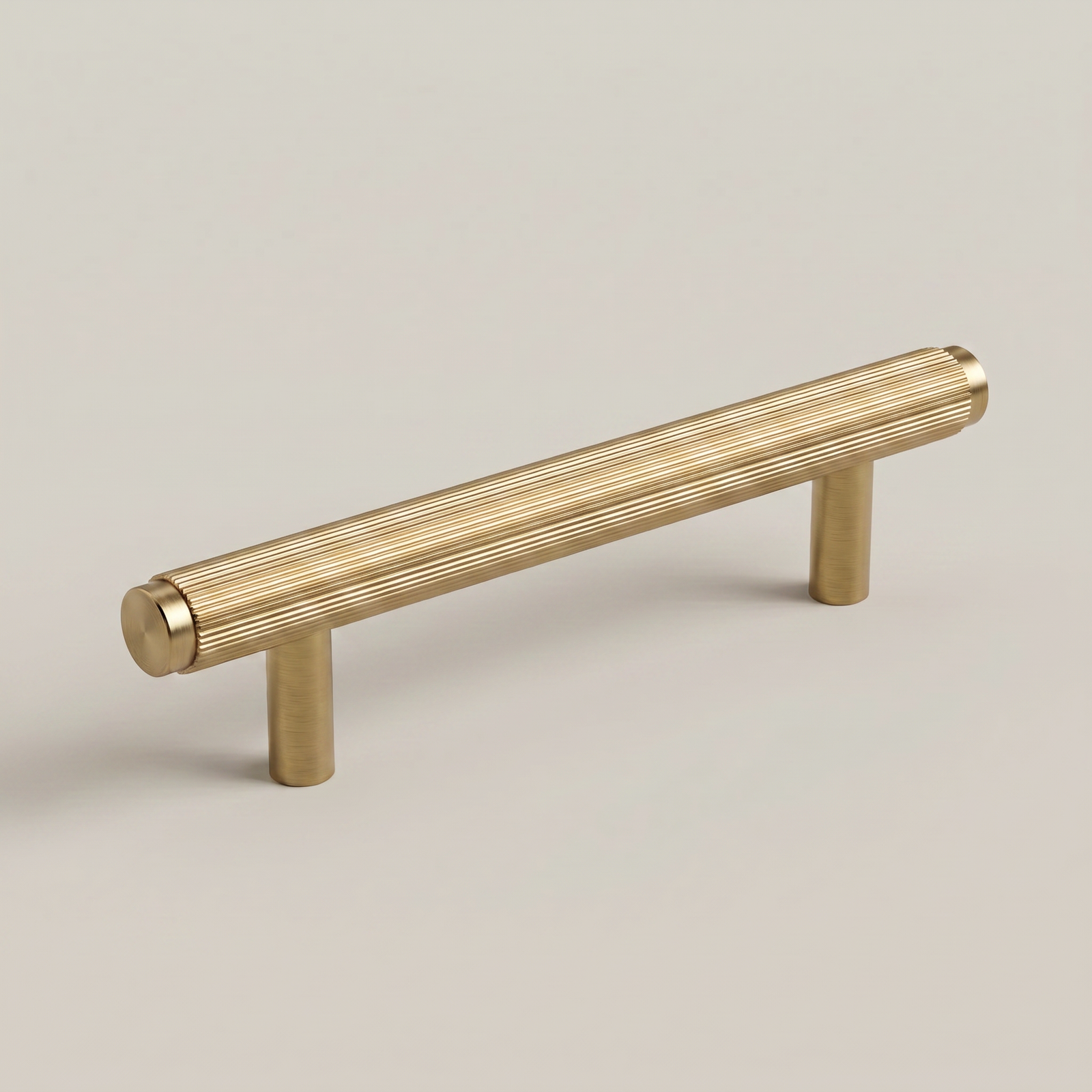 Aure Calder Pull - Satin Brass