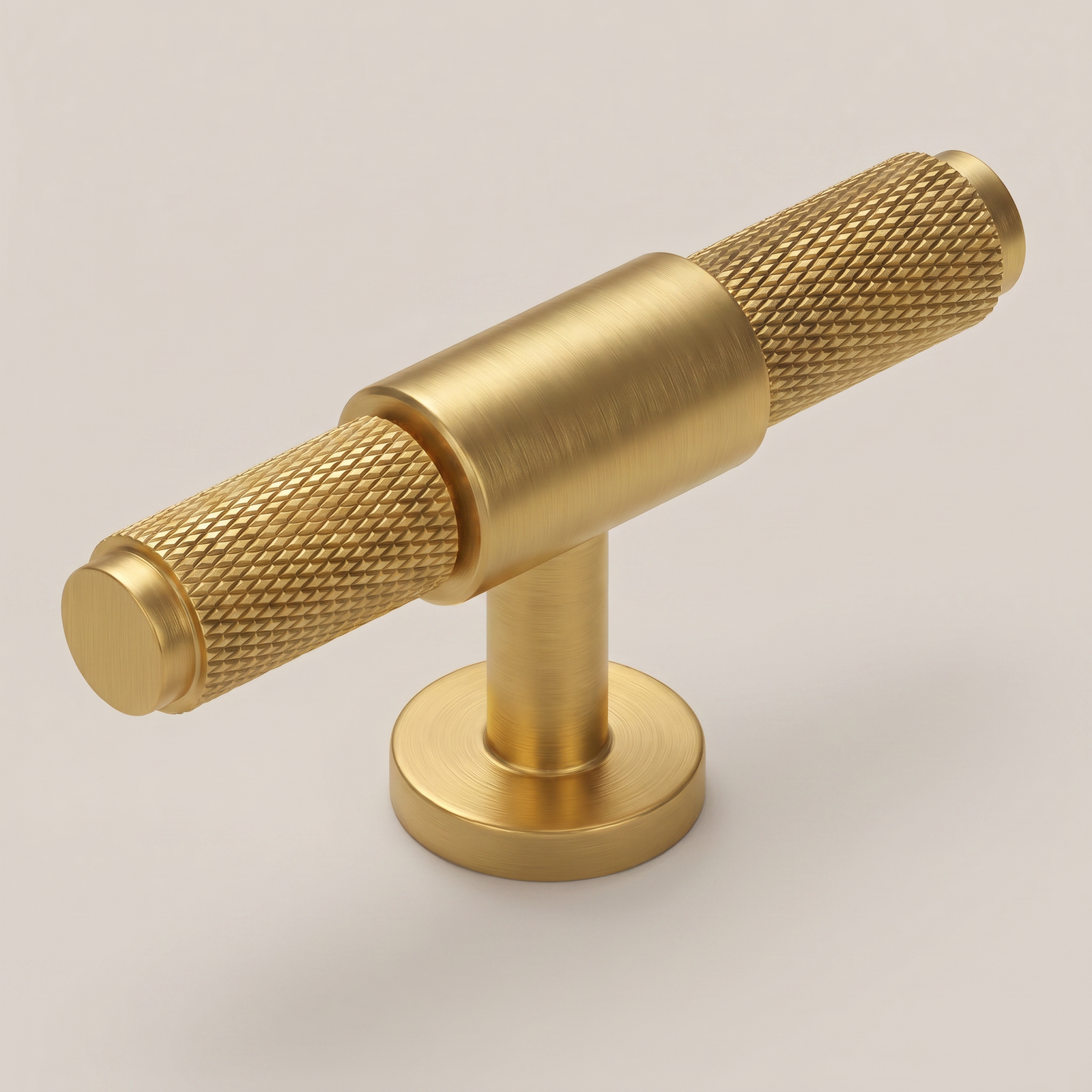Aure Dalton T-Bar Knob – Satin Brass