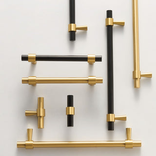 Aure Foster T-Bar Knob – Satin Brass