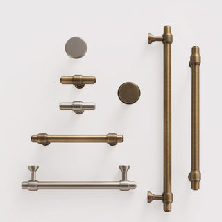 Aure Kensington T-Bar Knob – Satin Brass